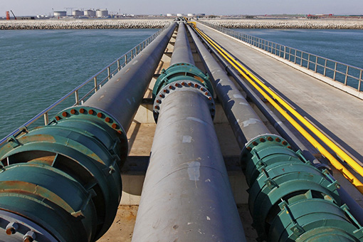 Neutral gas subsea transportation