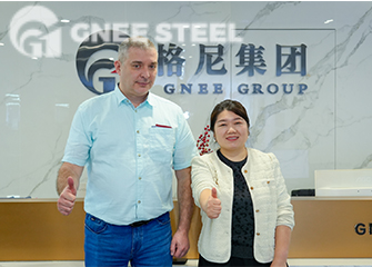 Russian customer visits GNEE to purchase S355J2H structural pipe
